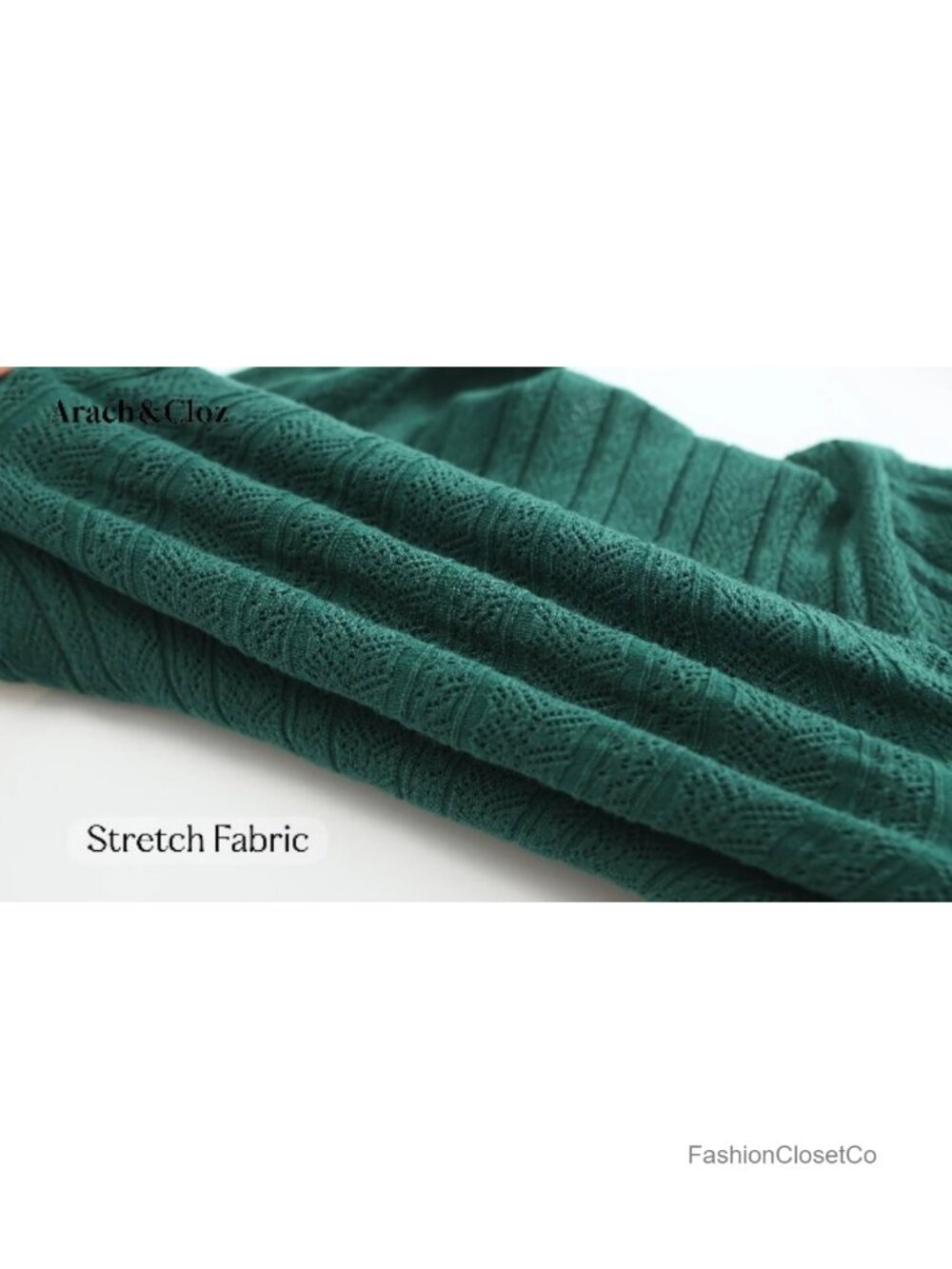Women's Scalloped Short Sleeve Knit Sweater Pullover Crew Neck Textured - Picture 6 of 6
